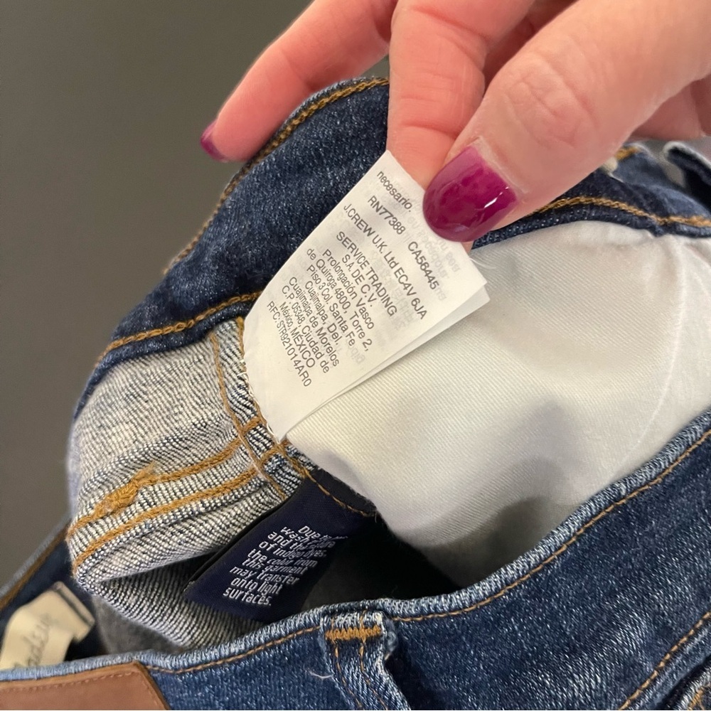 Madewell Slim Straight 27 Blue Denim Jeans *H0305 - Picture 7 of 7